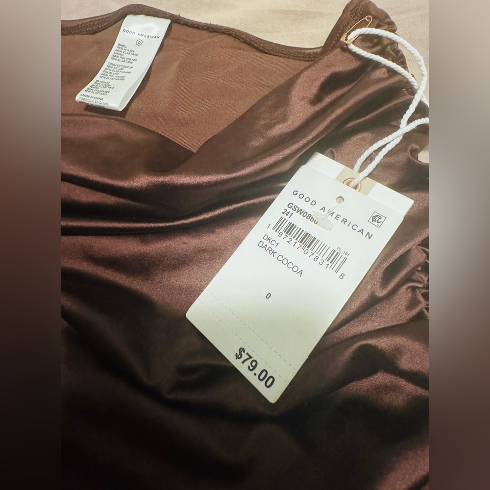 NWT Good American Ruched Skirt